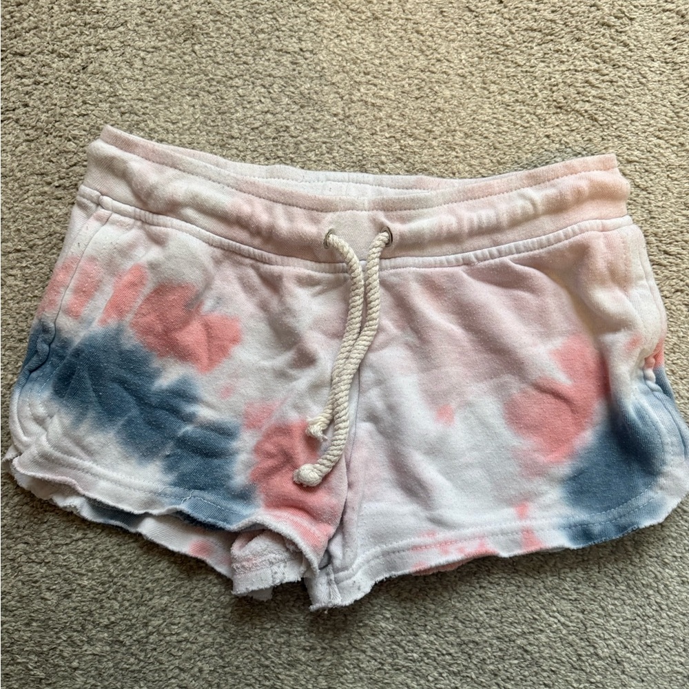 Ocean Drive Pink and Blue Tie-Dye Shorts